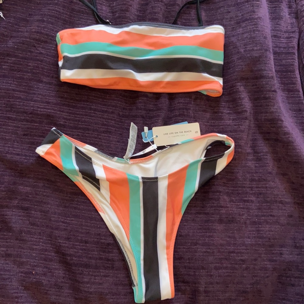 Striped two piece - NWT